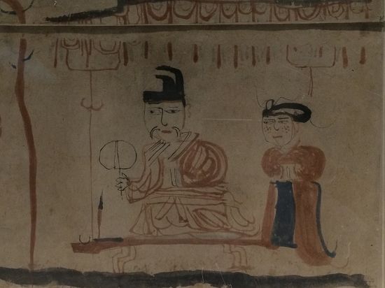 《晋人生活图》中也有马的形象