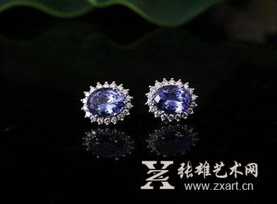   坦桑石蛋面耳坠 起拍价 ￥ 23,000