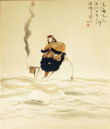 画家笔下无厘头的达摩祖师