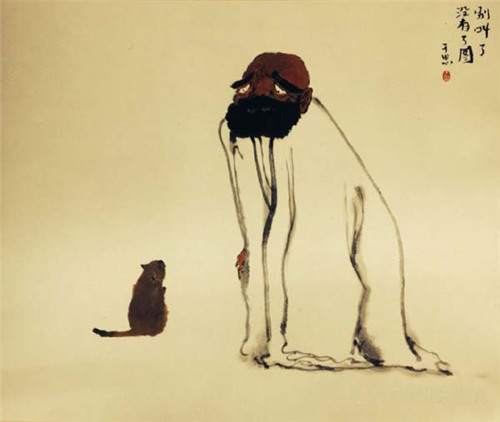 画家笔下无厘头的达摩祖师