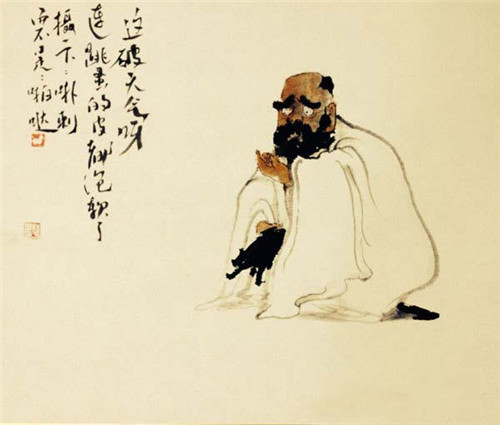 画家笔下无厘头的达摩祖师