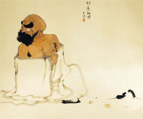画家笔下无厘头的达摩祖师