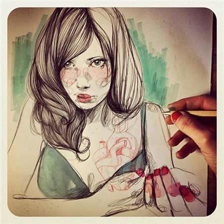 Paula Bonet手绘肖像插画欣赏 
