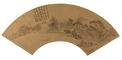 Lot1533  陆治         (1496-1576)     泛舟图  