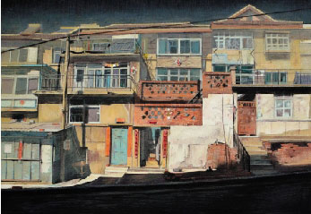     张金海 老巷 74×54cm 辽宁师范大学美术学院 导师：徐延苹    