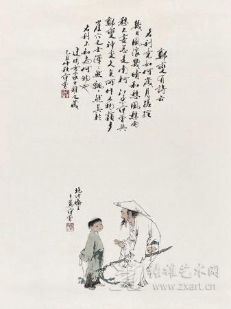 范曾的《板桥诗意图》
