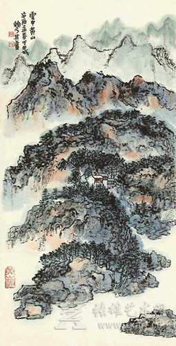 赖少其(1915－2000)-云中黄山