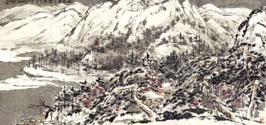 崔如琢 山色苍茫酿雪天 成交价：2875万港元 保利香港2014年春拍拍品  