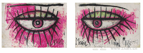 Bernard Buffet （贝尔纳•布菲）的作品 Le regard(目光）