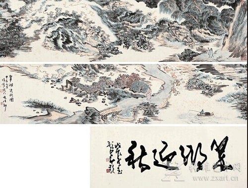 陆俨少的《翠湖迎秋图》
