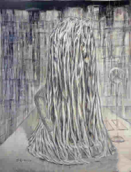 李增国 无题 布面油画 240×200cm 2010