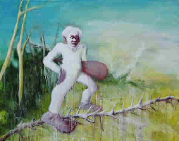 葛辉 少年 布面油画 200x250cm 2013