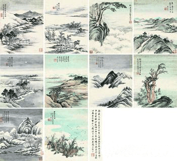 戴熙-山水10开