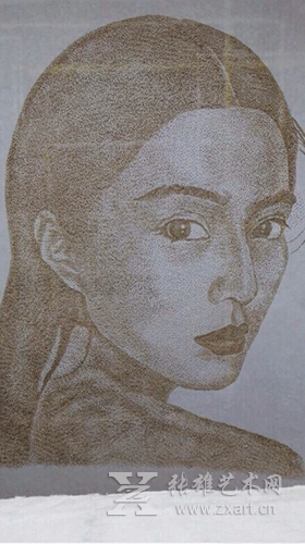  韩国画家为范冰冰创作佛香画 