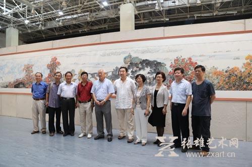 美丽厦门作品长卷的六位合作画家