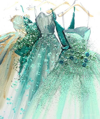 美国插画师Katie Rodgers的创意时装插画