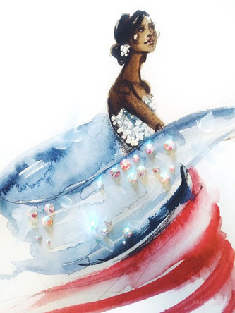 美国插画师Katie Rodgers的创意时装插画