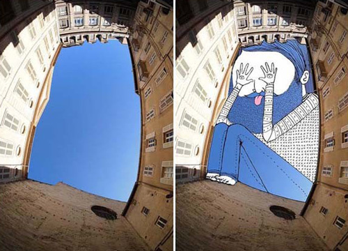 让艺术飞上天！法国艺术家“Sky Art”插画欣赏