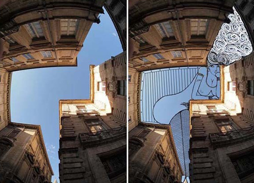 让艺术飞上天！法国艺术家“Sky Art”插画欣赏