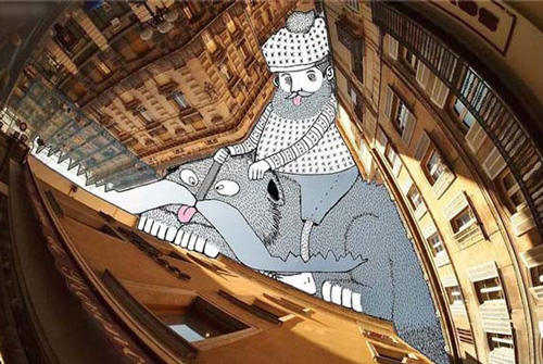 让艺术飞上天！法国艺术家“Sky Art”插画欣赏