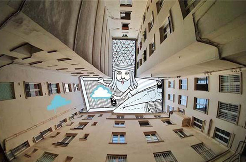 让艺术飞上天！法国艺术家“Sky Art”插画欣赏