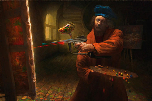 插画家Gediminas Pranckeviciu的超现实插画作品
