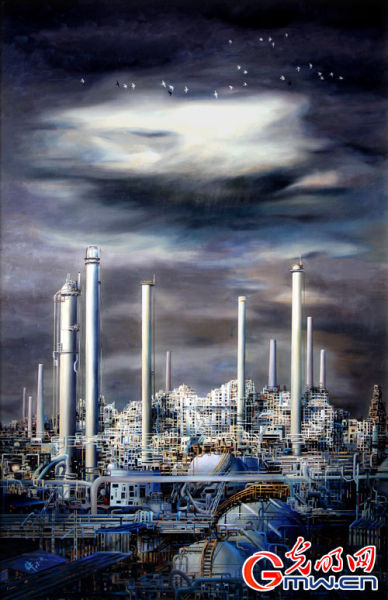傅剑锋石油系列油画展开展