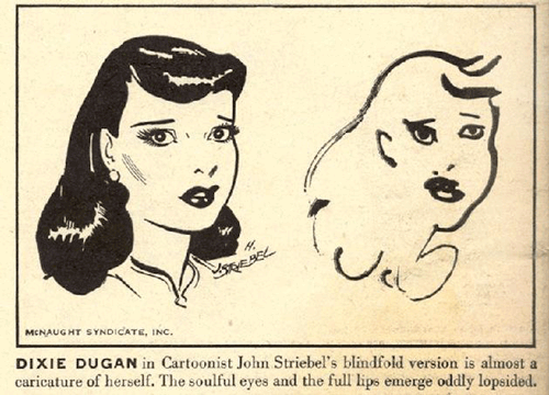 这是John H. Striebel的《Dixie Dugan》。1929 至 1966 年间美国报纸的常青连载漫画，创作原型是美国著名轻佻女星露易丝·布鲁克斯。