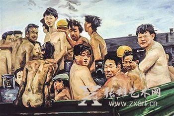 　苏富比现当代亚洲艺术晚间拍卖专场，刘小东的《违章》拍出全场最高价6620万港元