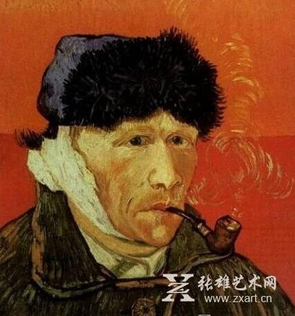 梵高割耳后的自画像