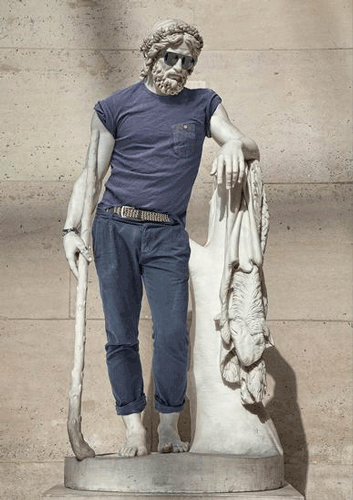 当卢浮宫的裸体雕塑穿上衣服后