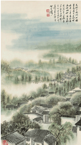 高适 早春呈水部十八员外 纸本画心 82×46cm 约3.46平方尺 1994年作