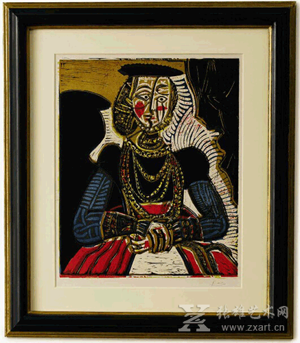 毕加索女性人像画作