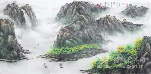 黄廷海-春山云绕
