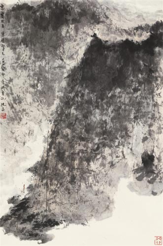 傅抱石（1904-1965） 行吟问道图