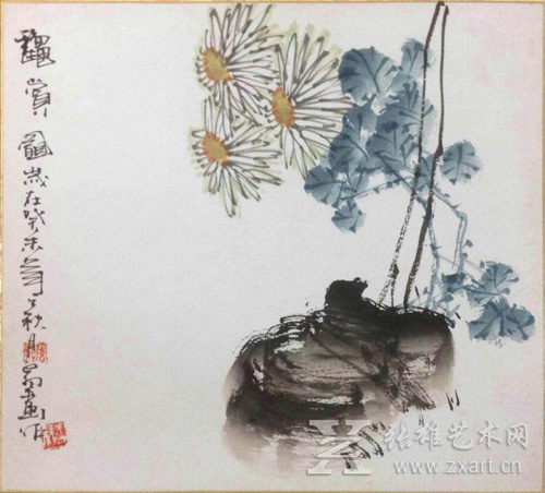 白羽-秋赏图（卡纸） 