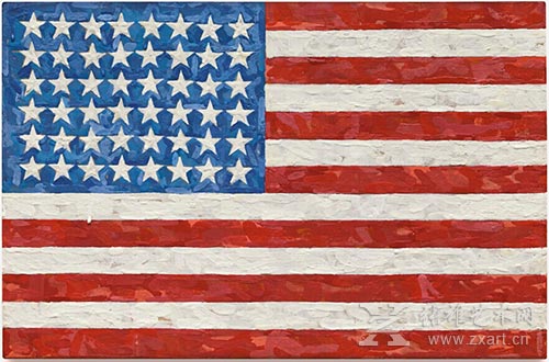 私人收藏贾斯培·琼斯《美国国旗》