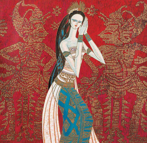 云南现代重彩画：色彩瑰丽 富有时代感