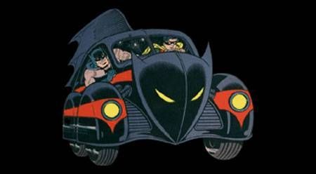 40年代蝙蝠侠漫画中的蝙蝠战车