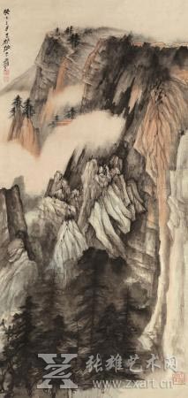 张大千的作品《山水》