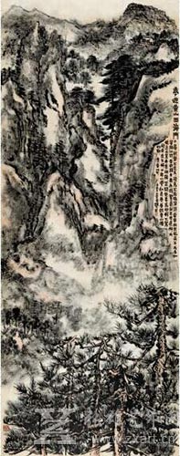 赖少其的作品《梦游黄山西海门》以3910万成交