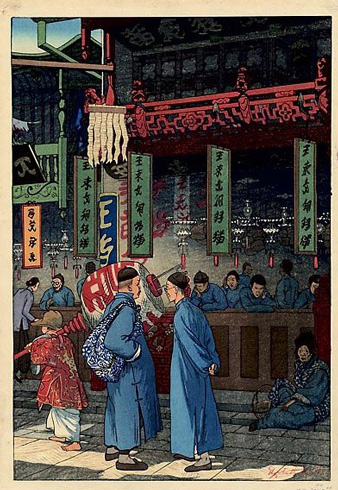英女画家木版画：原汁原味的昔日中国风貌