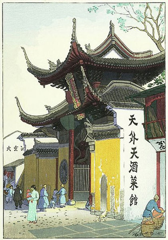 英女画家木版画：原汁原味的昔日中国风貌