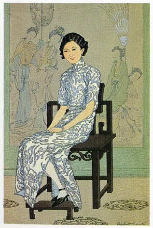 英女画家木版画：原汁原味的昔日中国风貌
