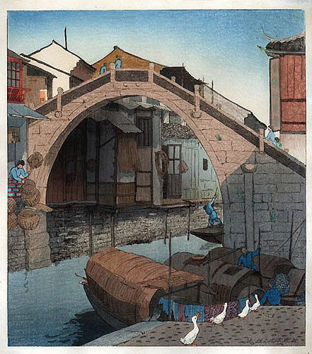 英女画家木版画：原汁原味的昔日中国风貌
