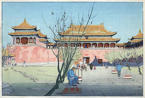 英女画家木版画：原汁原味的昔日中国风貌