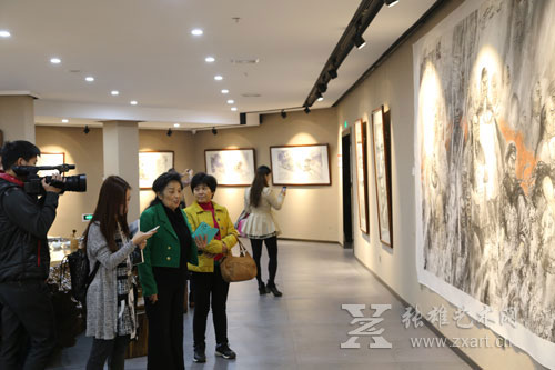 闽英集萃——张雄书画院首轮闽南人物画提名展展览现场