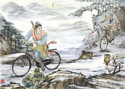 “夏阿”的手绘穿越水墨画将不可能变成可能！