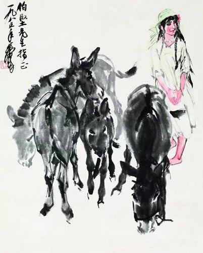 黄胄 《新疆姑娘》