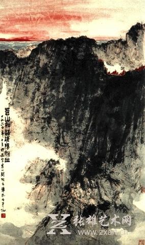 傅抱石绘画作品